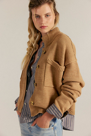 We The Free On The Isle Cardi at Free People in Brown, Size: XS