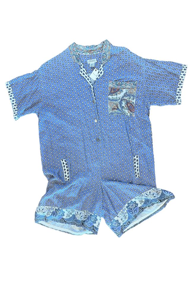 Vintage 1980s French Country Print Romper Selected by Personal Choice ...