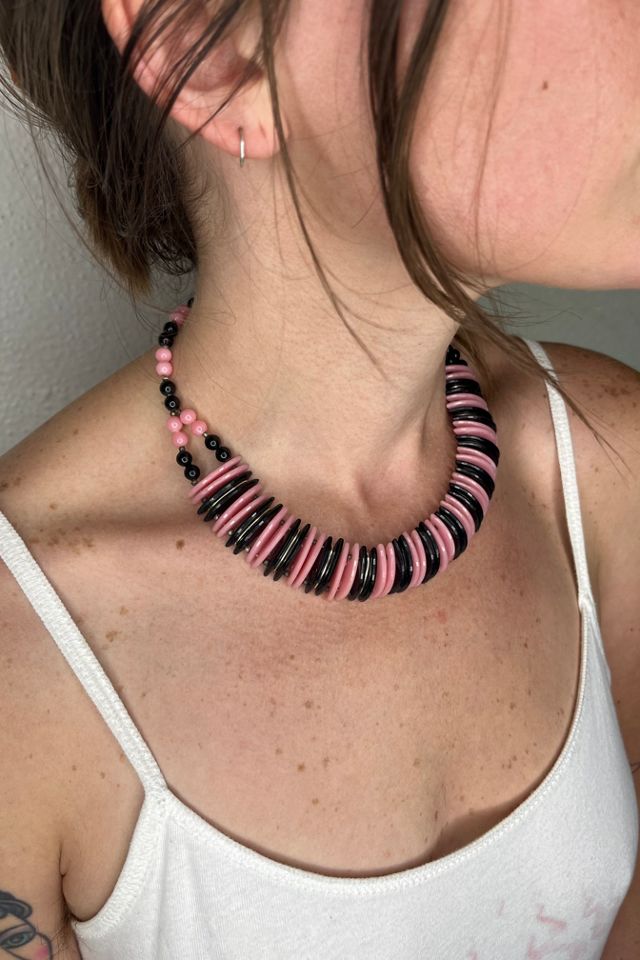 Mid-Century Celluloid Necklace Selected by Wax Plant #1