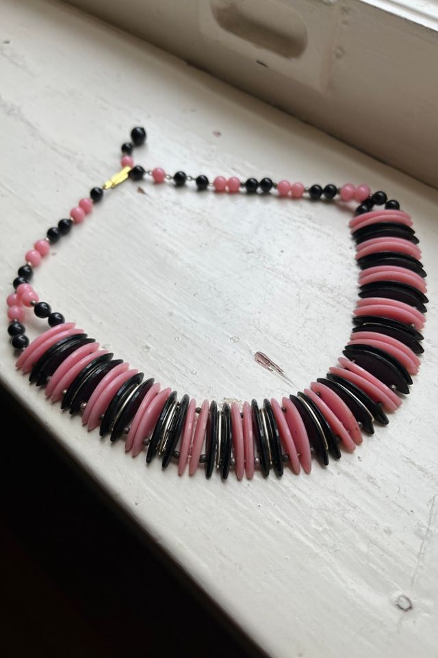 Mid-Century Celluloid Necklace Selected by Wax Plant #2