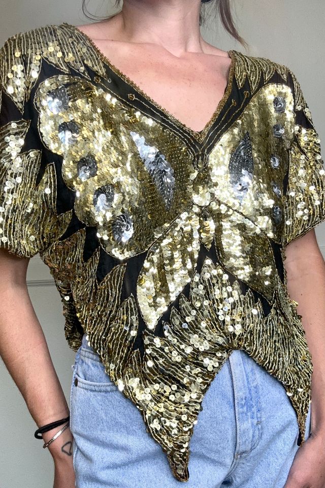 k⭐︎frangantのmoire butterfly tops FRANGANT moire butterfly tops （Butterfly tops make a major