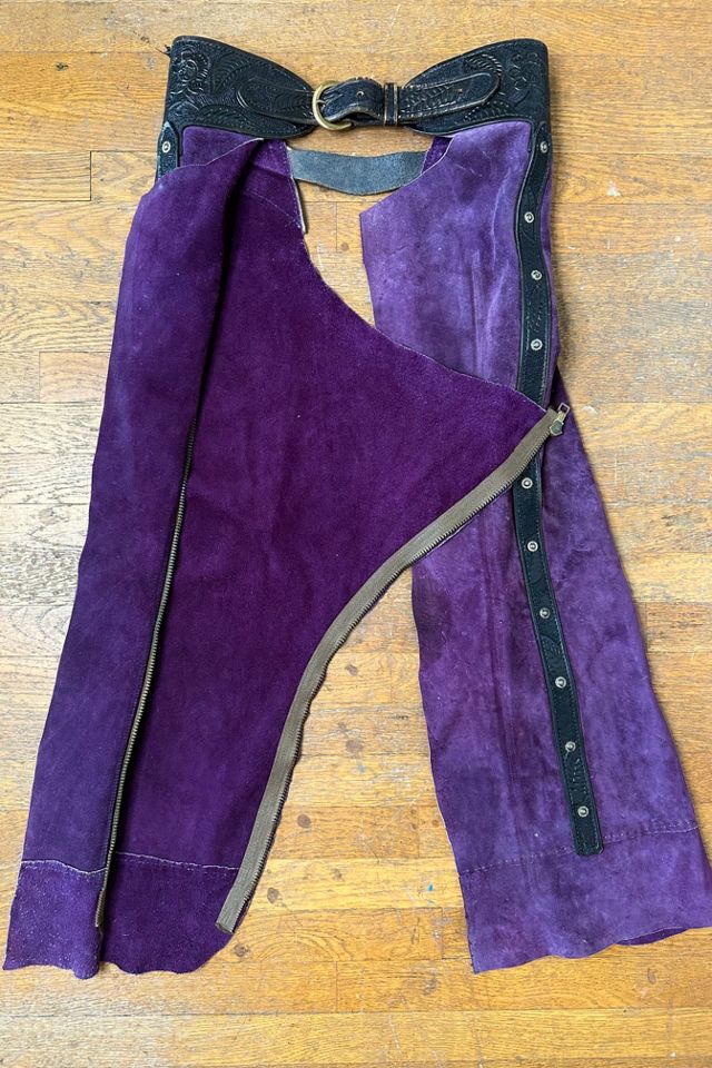 1960s Purple Suede Chaps Selected by Cherry #3