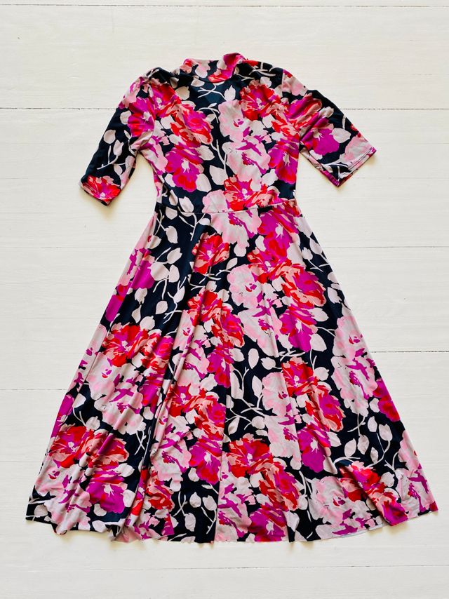 Vintage Rose Print Dress Selected by Atlantic Vintage #2