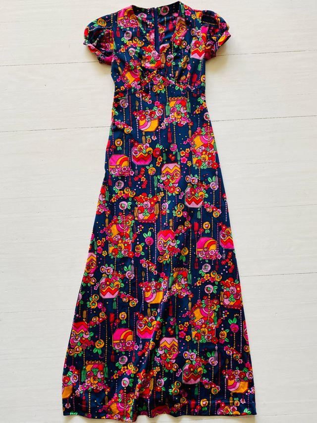 70's Candy Party Dress Selected by Atlantic Vintage Free People