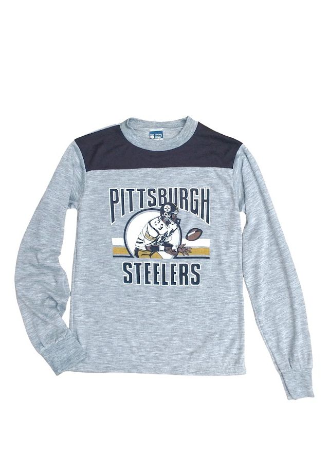 Vintage 1990s Pittsburgh Steelers NFL Graphic Long-sleeved 