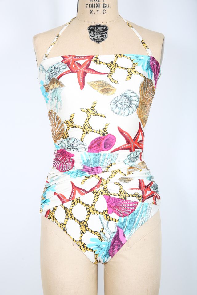 Gottex Seashell Swimsuit One Piece Selected by Love Rocks Vintage