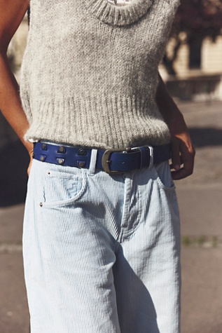 We The Free West Belt at Free People in Navy Baby, Size: XS/S