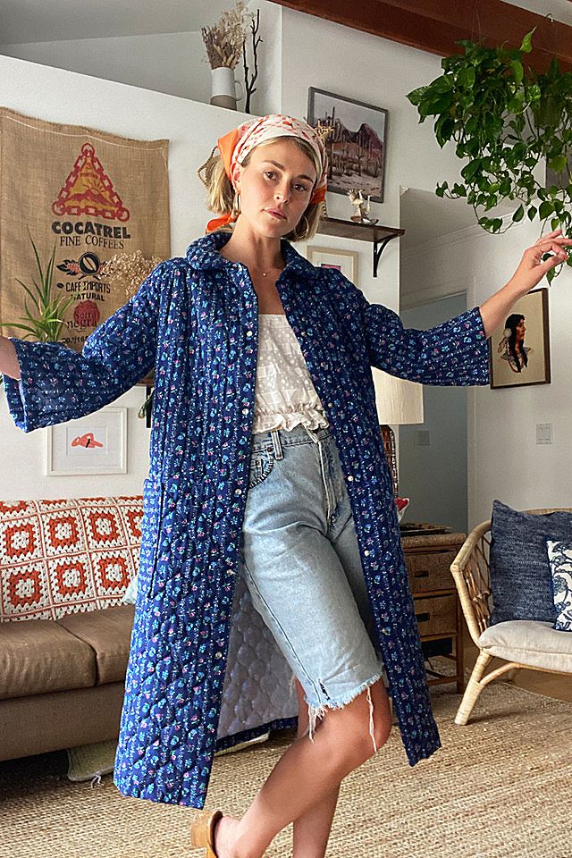 Vintage Quilted Housecoat Selected by Kikos Kloset | Free People