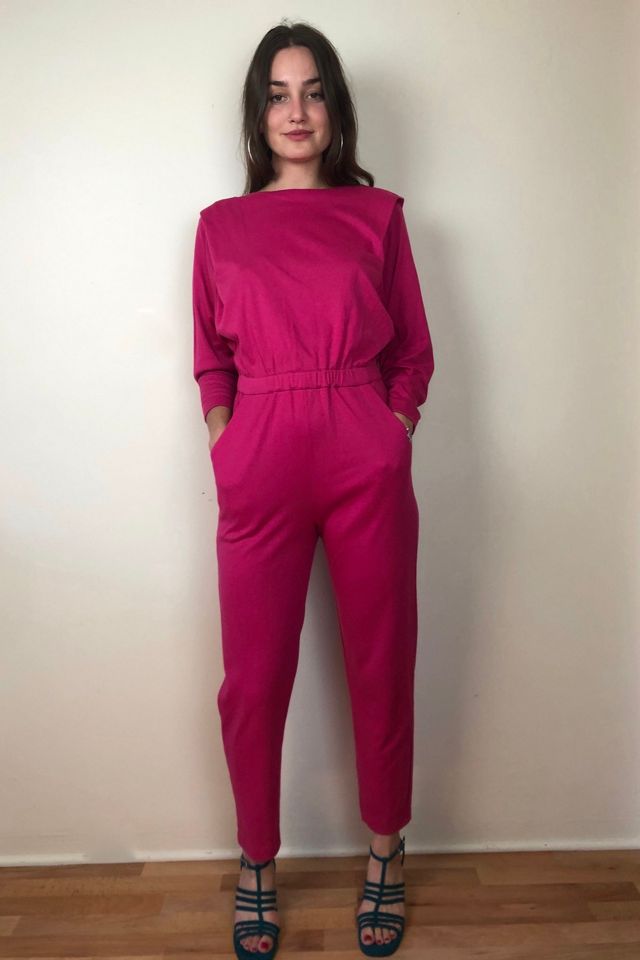 Pink store jersey jumpsuit