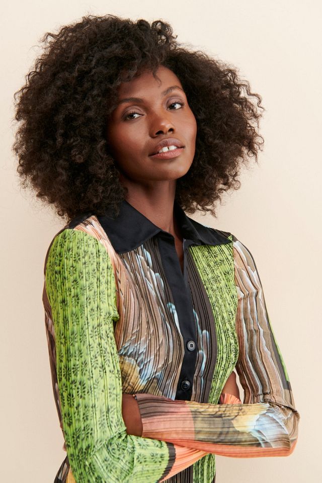 Arthur Apparel Box Pleat Shirt Dress #2