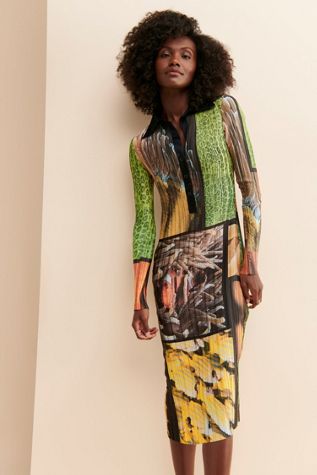Arthur Apparel Box Pleat Shirt Dress