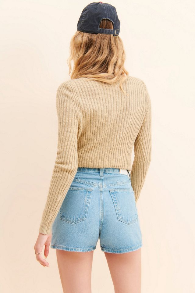 Edwin Amber High-Rise Shorts #1