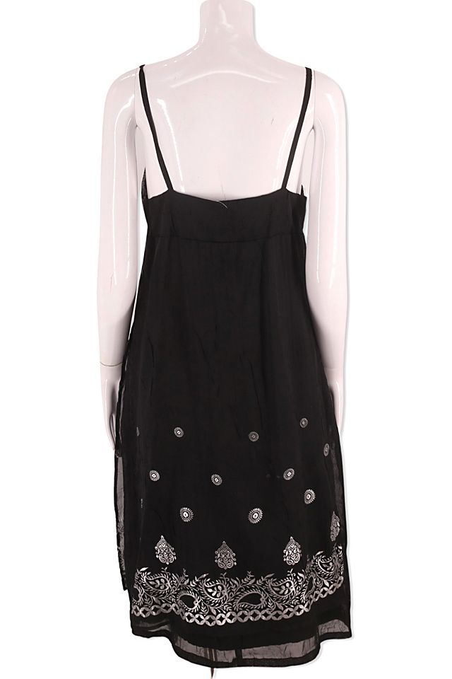 black vintage slip dress Betsey Johnson Gown style fabric Vintage Black Lace Mini Slip