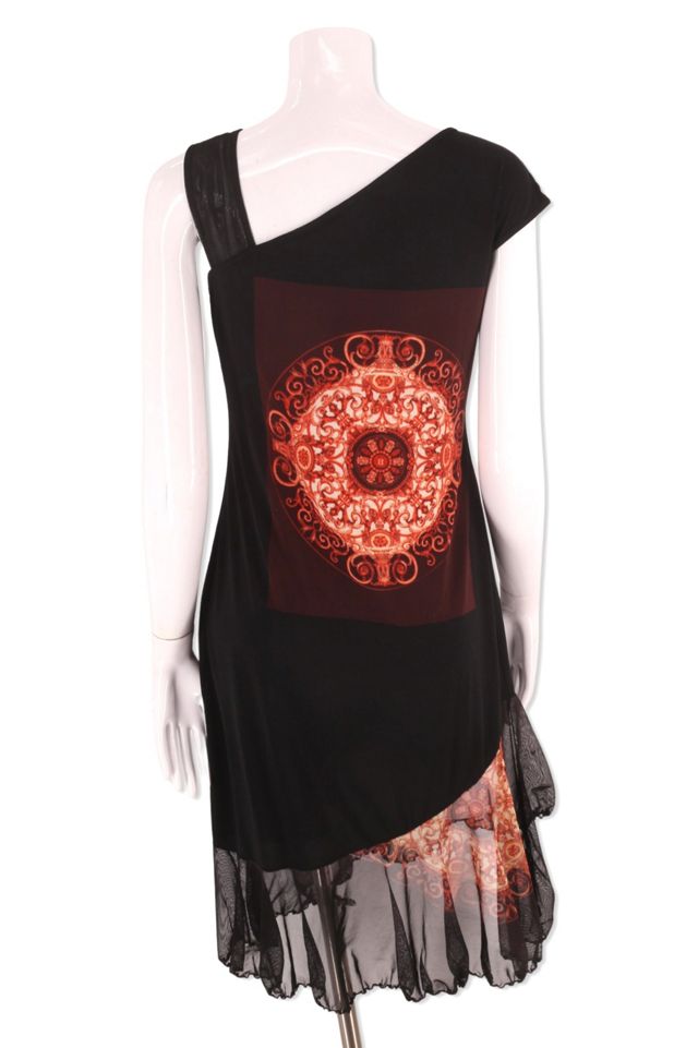 1990s Anac Techno Print Asymmetrical Dress Selected By Ritual Vintage #2