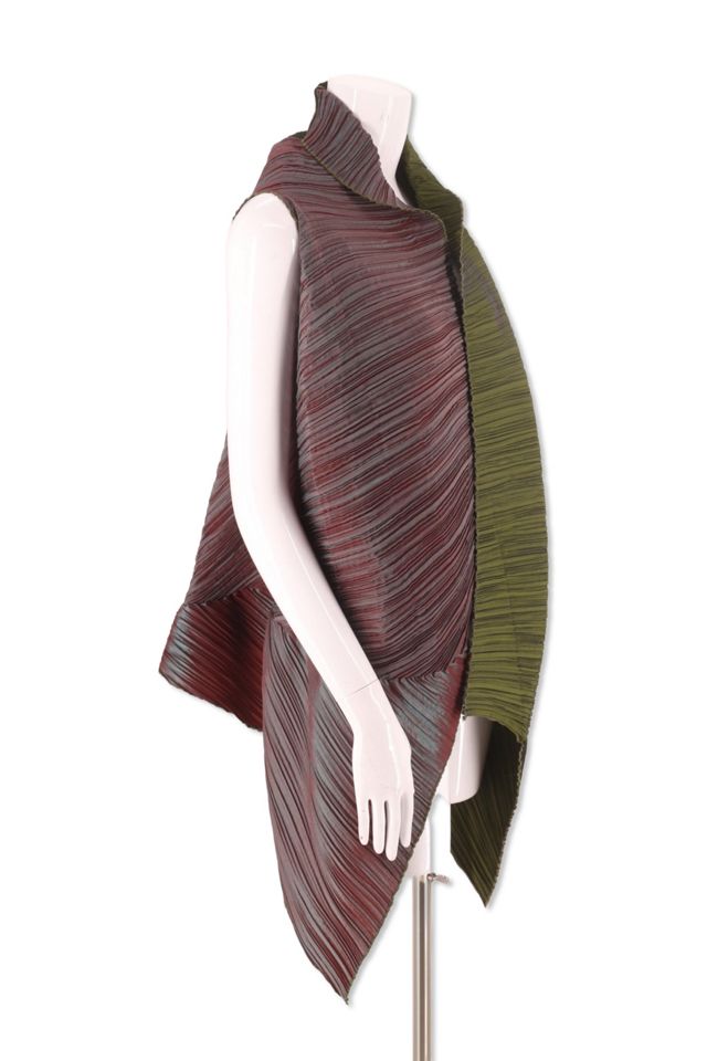1990s Draped Origami Pleated Shawl Top Selected By Ritual Vintage #1