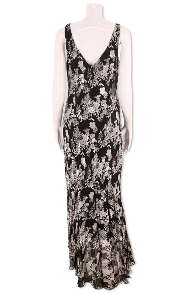 1990s Bias Cut Beaded Floral Dress Selected By Ritual Vintage #2