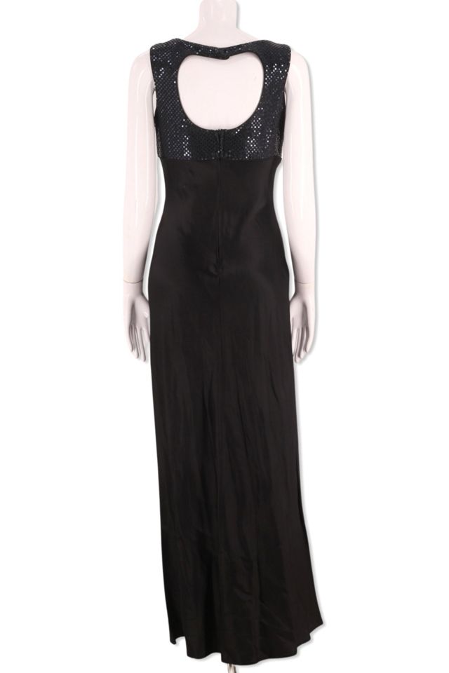 1990s Black Satin Bias Cut Slip Dress Selected By Ritual Vintage #1