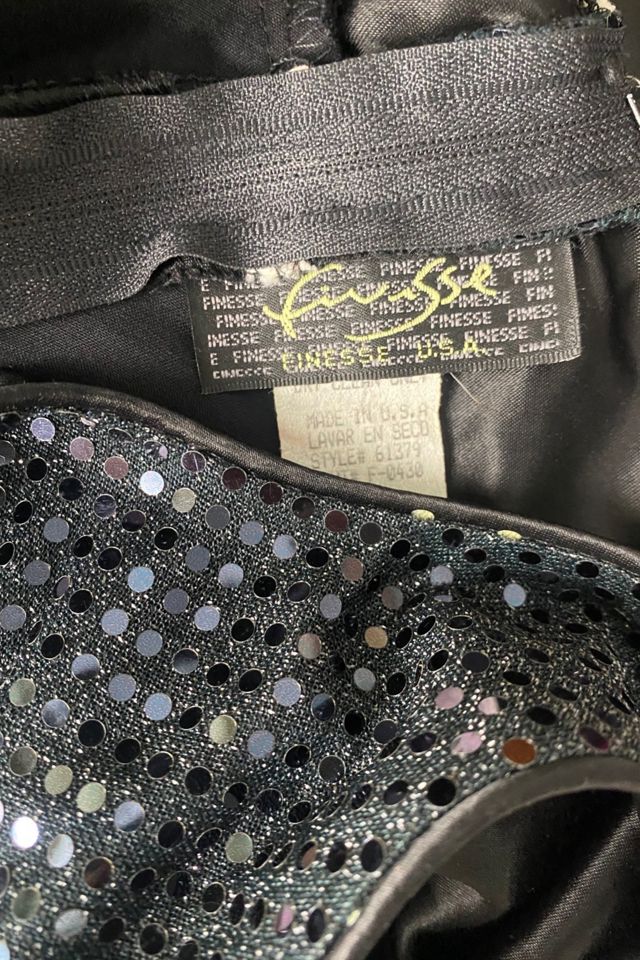 1990s Black Satin Bias Cut Slip Dress Selected By Ritual Vintage #3