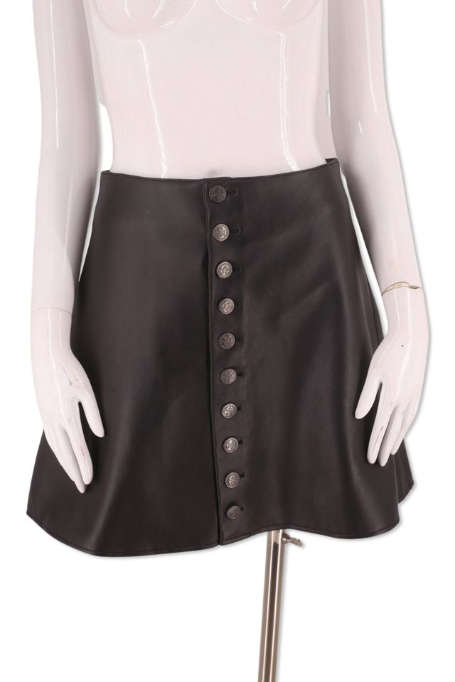 Button front skater skirt hotsell