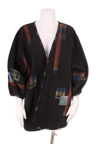 1980s Hand Painted Balloon Sleeve Jacket Selected By Ritual Vintage