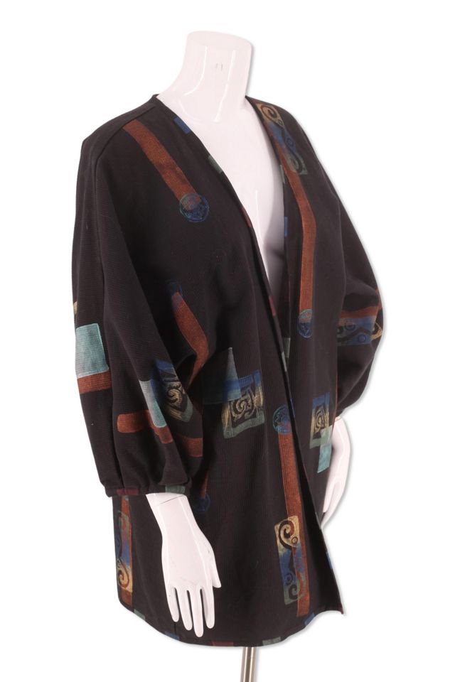 1980s Hand Painted Balloon Sleeve Jacket Selected By Ritual Vintage #1