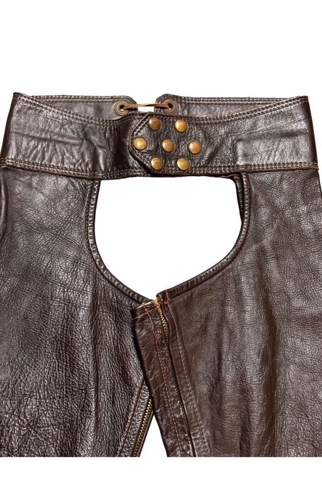 Vintage 1970's Leather Forever Chaps Selected By Afterlife Boutique #2