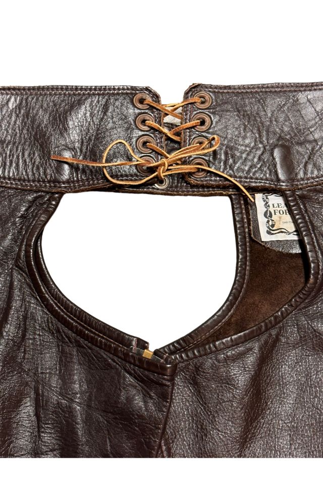 Vintage 1970's Leather Forever Chaps Selected By Afterlife Boutique #3