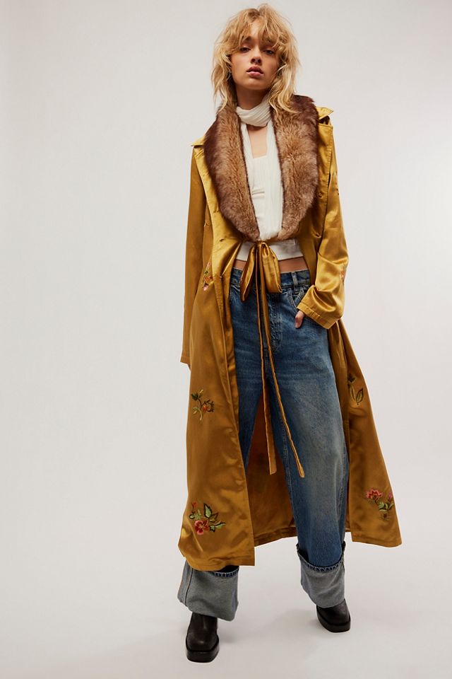 Nigel Preston Taylor Satin Coat | Free People UK