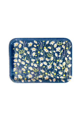 Three Potato Four Daisy Garden Trinket Tray at Free People in Blue, Size: S