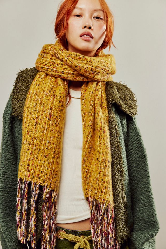 Donegal Knit Fringe Scarf | Free People