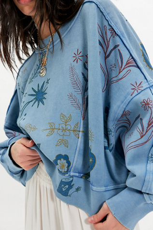 Gaia Sweatshirt at Free People in Folk Combo, Size: XS