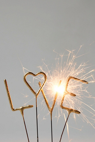 Love Sparkler Card by Tops Malibu at Free People in Gold