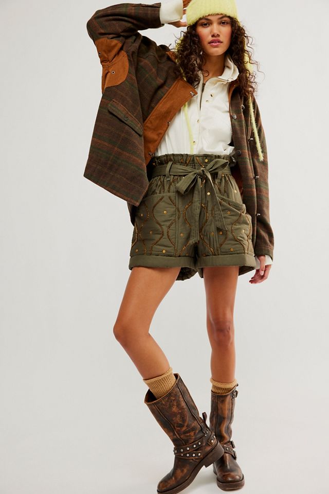 All About It Quilted Shorts Free People