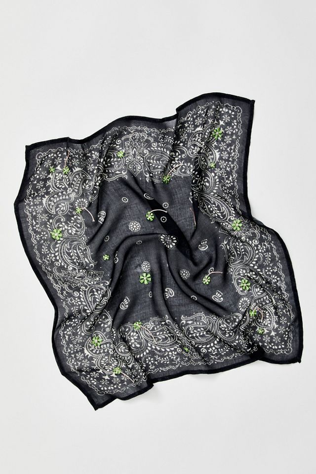 Ditsy Embroidered Bandana #1