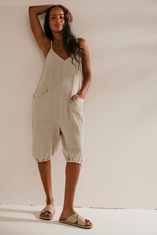 Down For The Day Playsuit by free-est at Free People in Agate Grey, Size: Small