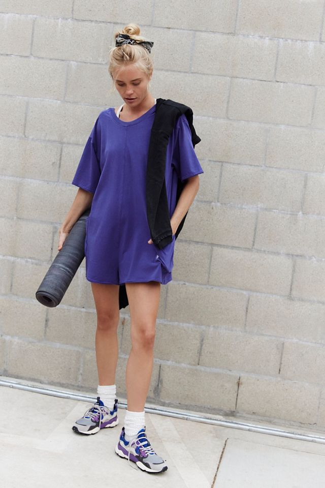 Hot Shot Tee Romper Free People
