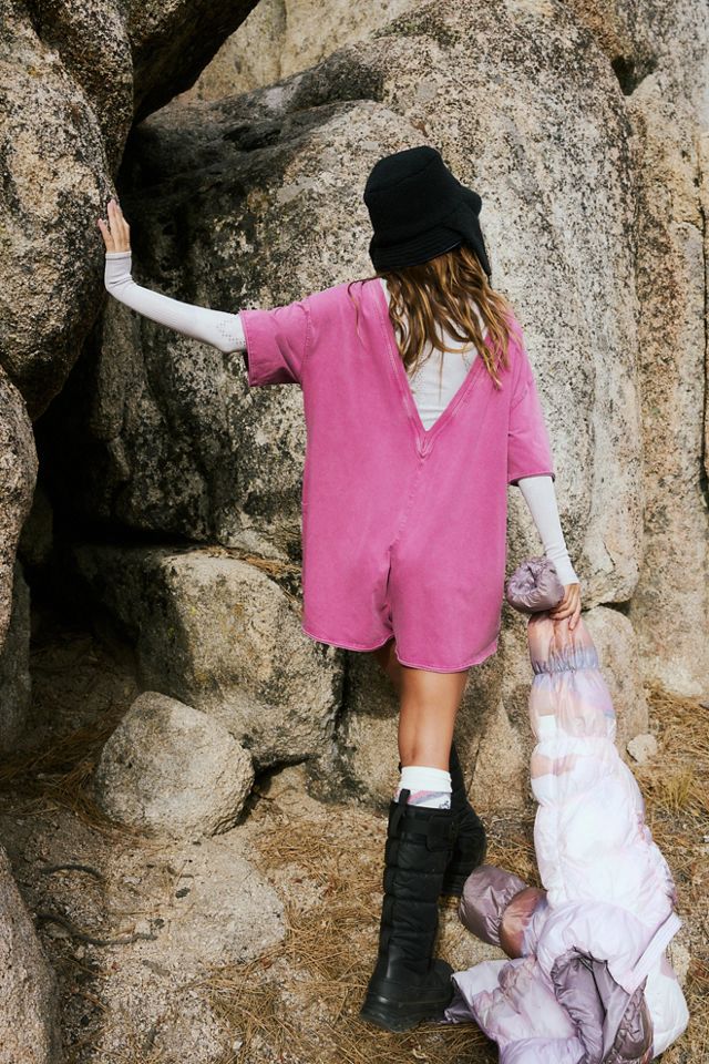 Hot Shot Tee Romper Free People