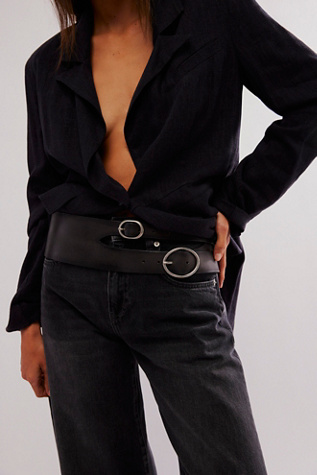 Hyde Hip Belt by FP Collection at Free People in Black, Size: S/M