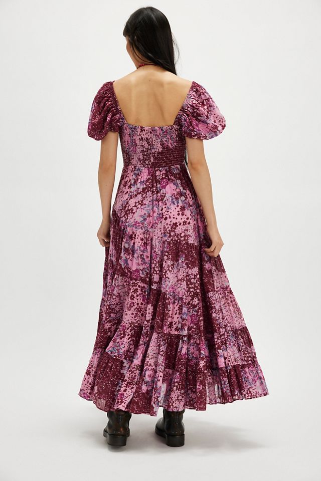 Sundrenched Short-Sleeve Maxi Dress #1