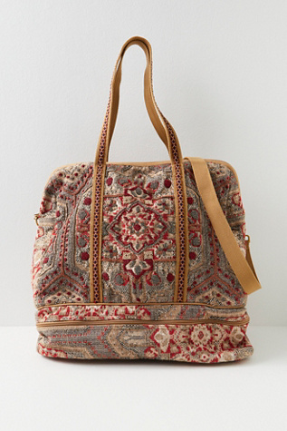 Magic Carpet Weekender Bag by Free People in Moroccan Tile