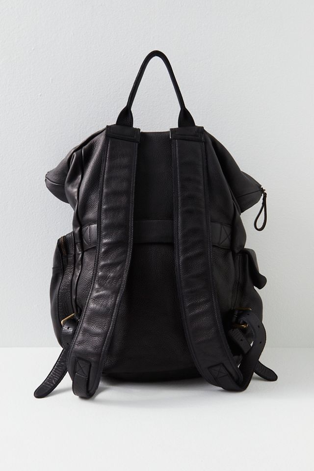 Free People shops Leather Backpack