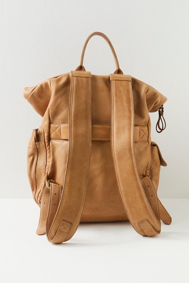 Free people leather discount backpack