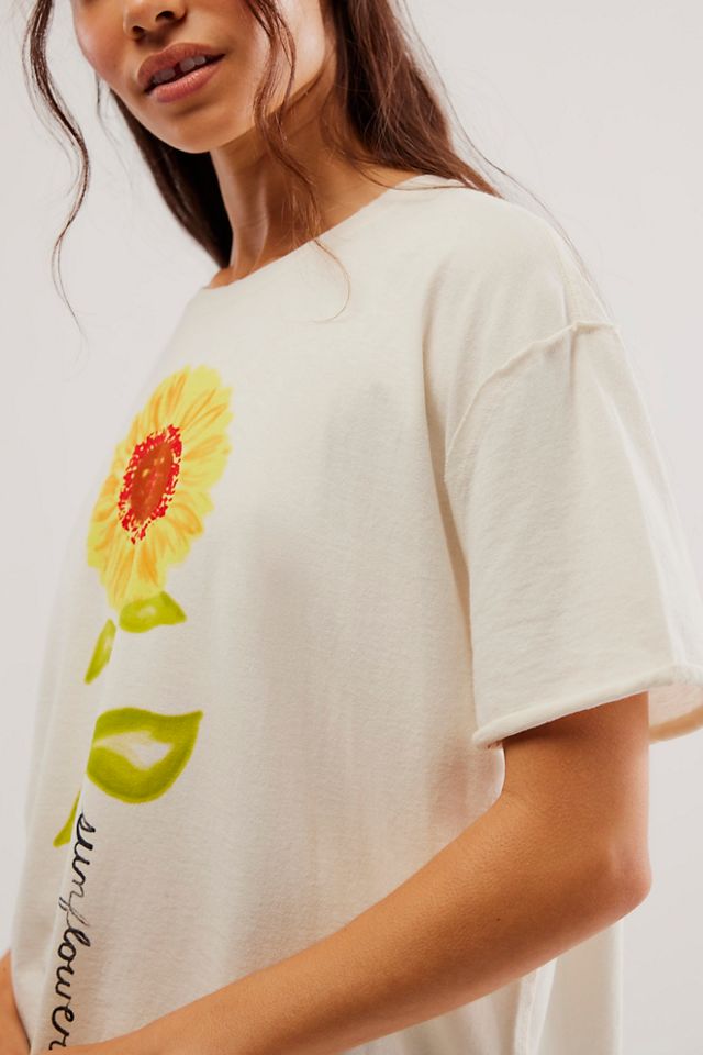 We The Free Painted Floral Sunflower Tee #3
