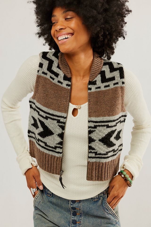 Pendleton Shetland Zip Sweater Vest #2