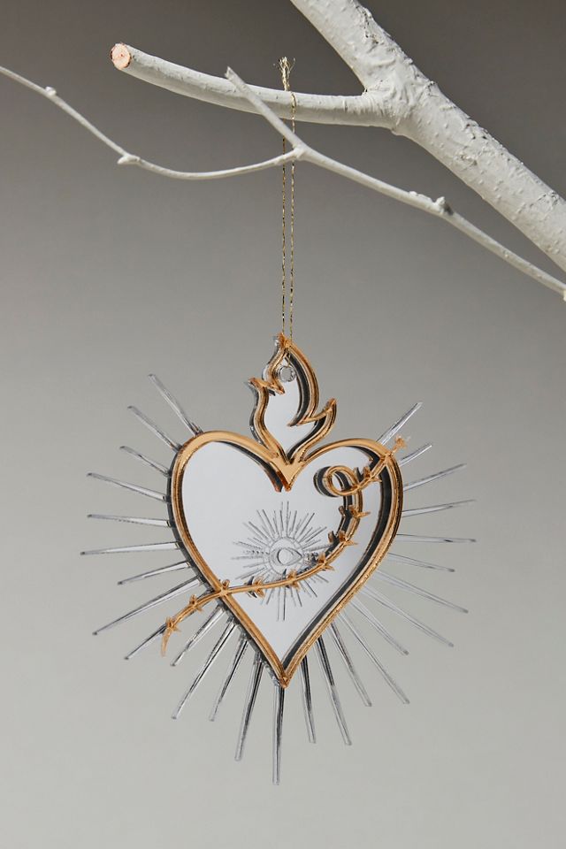 Free People Pewter Sacred Heart Ornament
