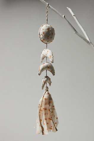 Moon Hanging Ornament by Silaiwali at Free People in Tan