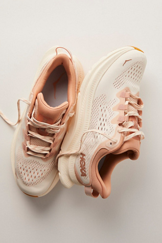 HOKA Kawana 2 Sneakers at FP Movement, Vanilla/Sandstone, US 9