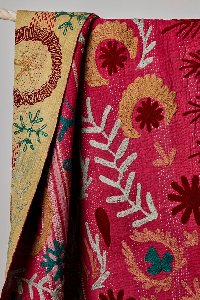 Vintage Embroidered Throw #2