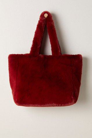 Cozy Commuter Tote At Free People In Burgundy