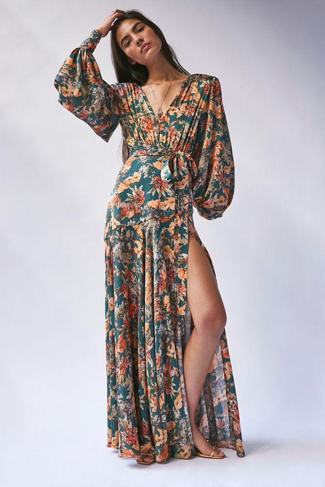 Free people carmen tie back 2024 maxi dress